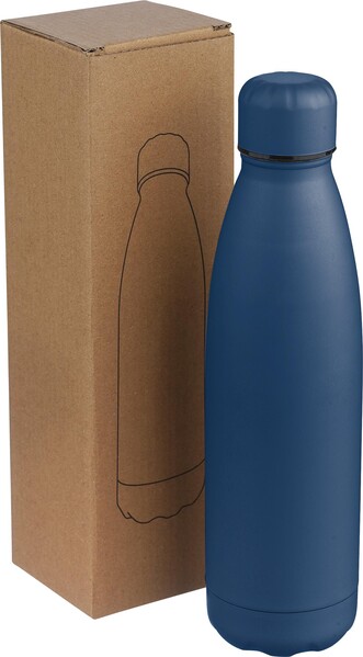 Bouteille à double paroi recyclée 500 ml Sunny - bleu