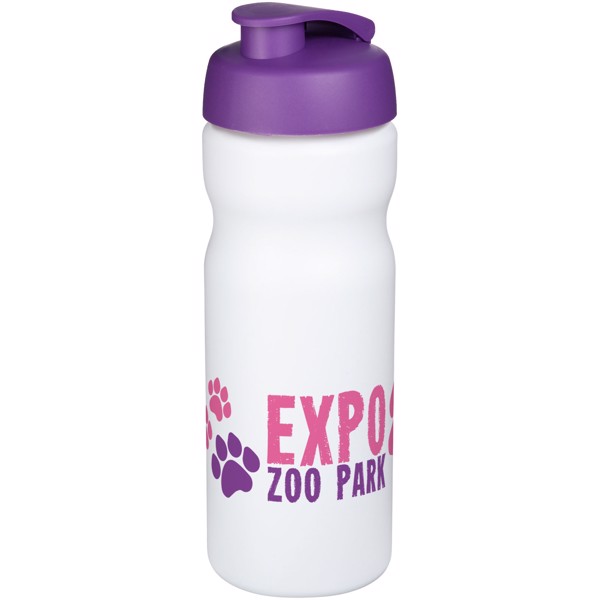 Bouteille de sport Baseline® Plus 650ml - Blanc / Violet