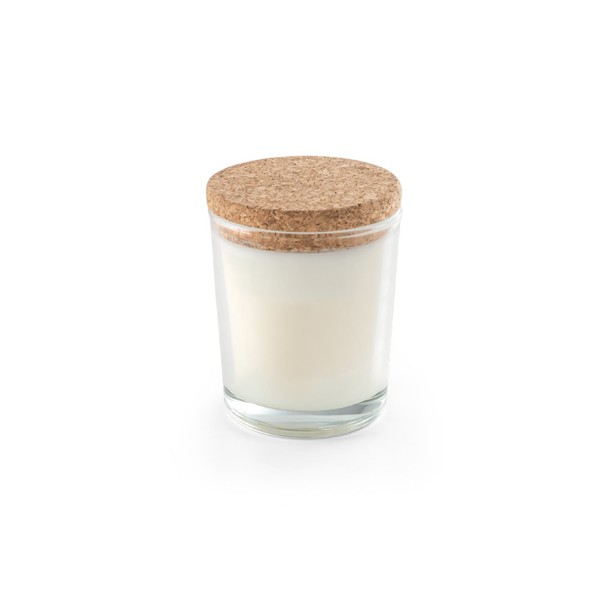 ZEN 80. Bougie aromatique dans une coupelle en verre avec un couvercle en liège 80 g