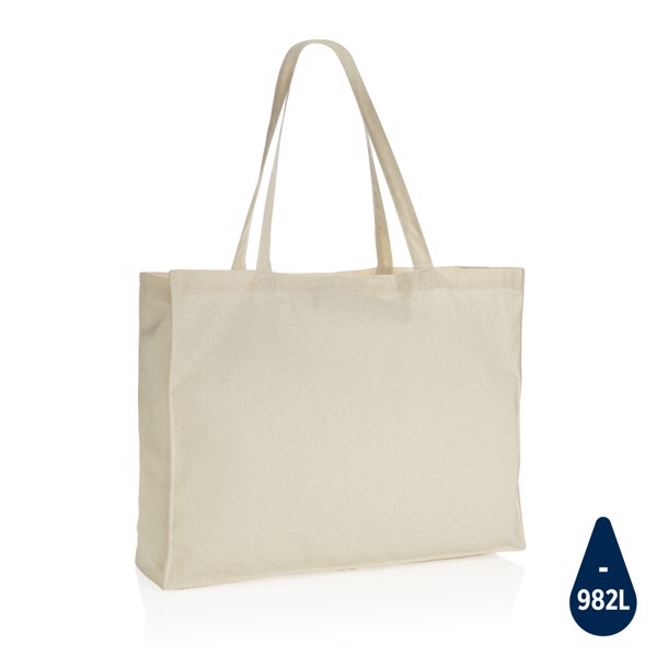 Impact AWARE™ Recycled cotton shopper 145g - White