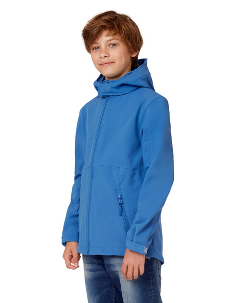 Hooded Softshell / Kids - Black / 5/6 (110/116)