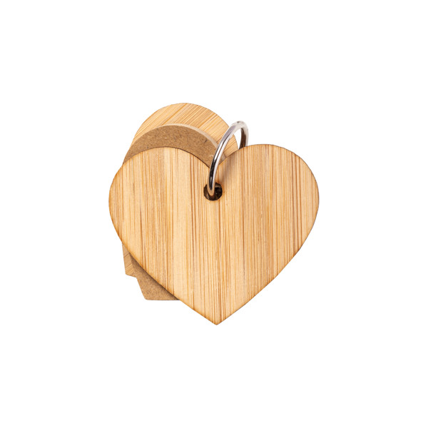 Heart-Shaped Sticky Notes (80 Pages), Bamboo Cover