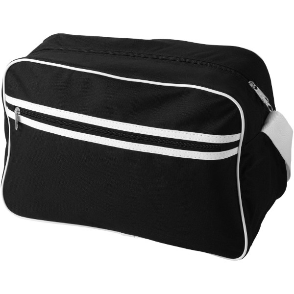 Sacramento messenger bag - Solid black / White
