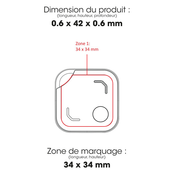 VIBETAG - BND552 - Traceur compatible avec les systèmes Apple et Android