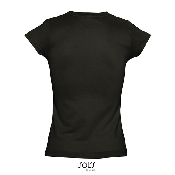 MOON T-SHIRT SENHORA 150g - Preto ProfundoXXL