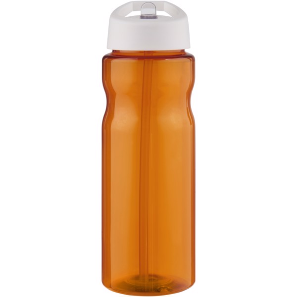 Bouteille de sport H2O Active® Base 650ml avec couvercle à goulot - Orange / Blanc