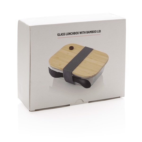 XD - Glass lunchbox with bamboo lid