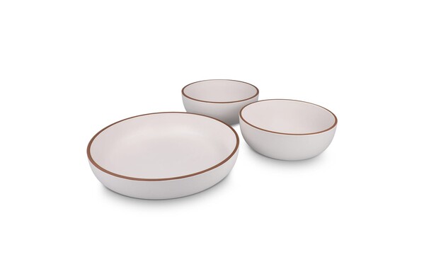 InSideOut 3-Piece Serving set Runa, made of rPET - White