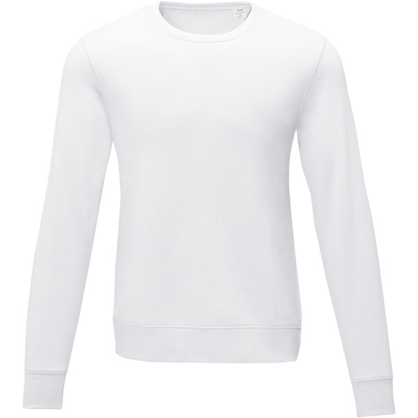Zenon men’s crewneck sweater - White / 2XL
