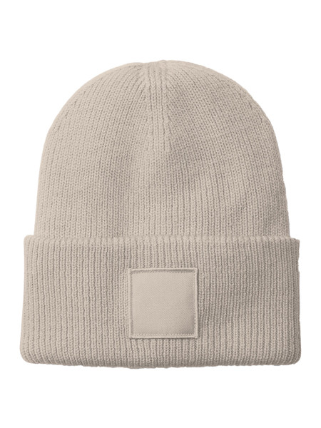 Deep Cuffed Tonal Patch Beanie - Natural Stone