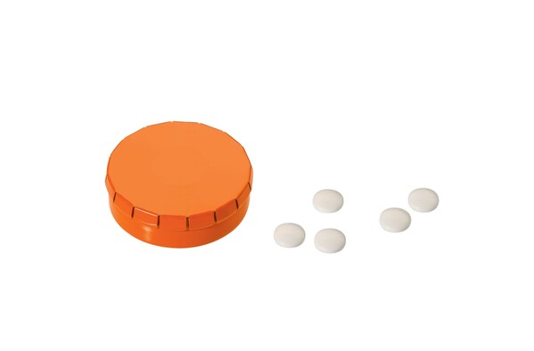 Mini-klik pebermynte boks - Orange