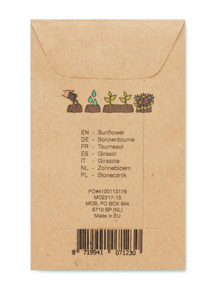 Girasol sunflower seeds, 105x65 mm envelope