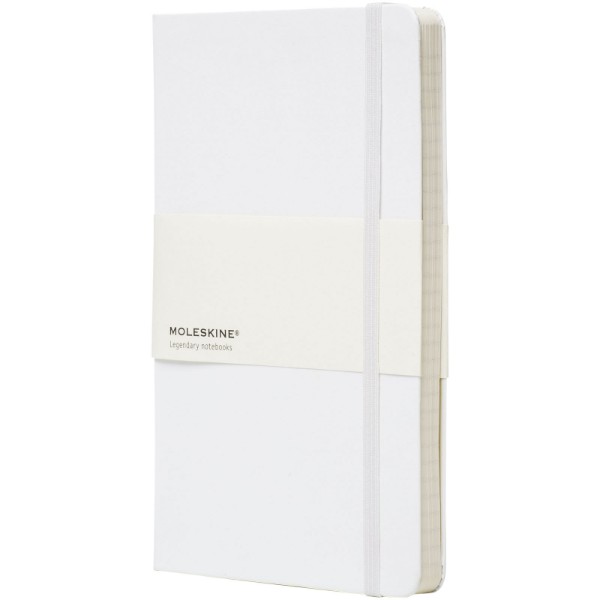 Moleskine Classic L hard cover notebook - ruled - White | go merchy®