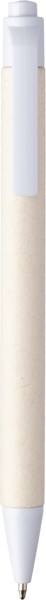 Esferográfica de leite reciclado Heike - branco