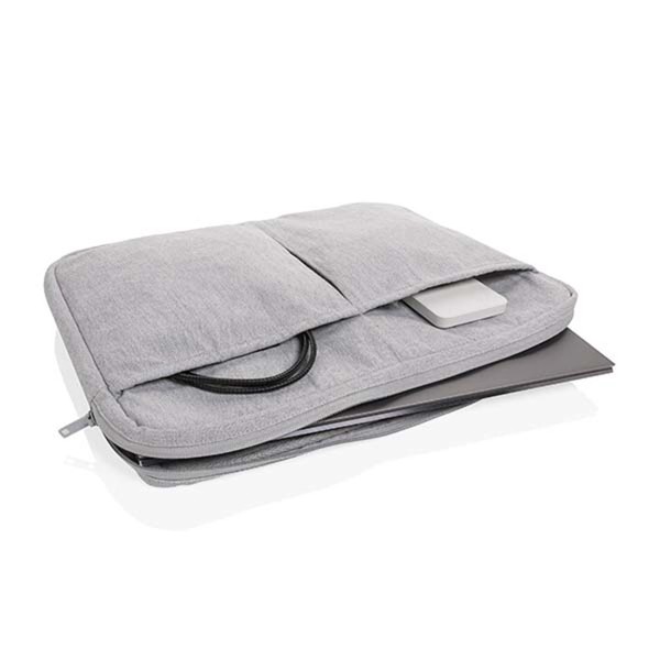 Laluka AWARE™ torbica za laptop 15,6" od recikliranog pamuka - Siva