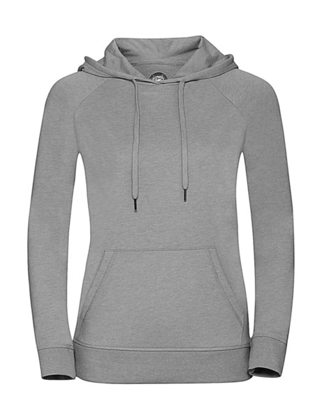 Ladies Hd Hooded Sweat - Silver Marl / XS