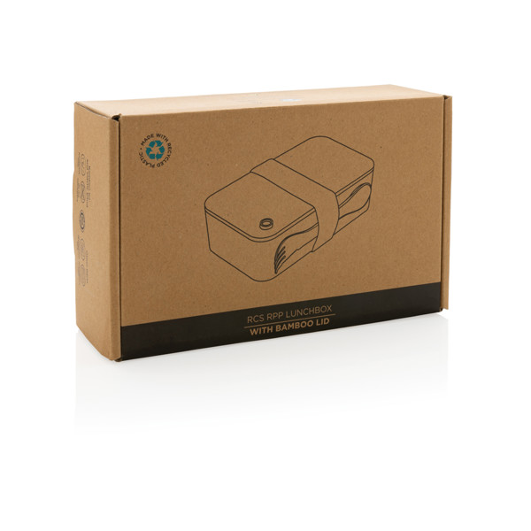 Xd Collection lunchbox s pokrovom iz bambusa, 0,7 l - Bela