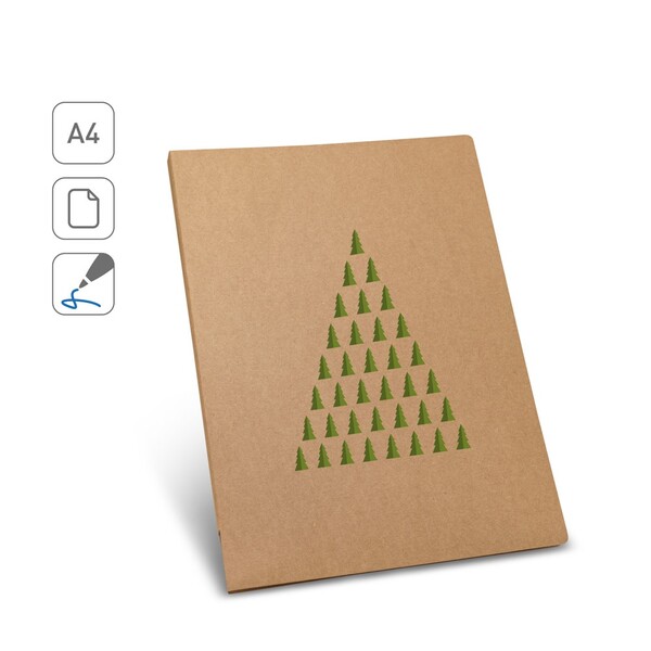 POE. Porte-documents papier recyclé A4 en papier 100 % recyclé (450 g/m²)