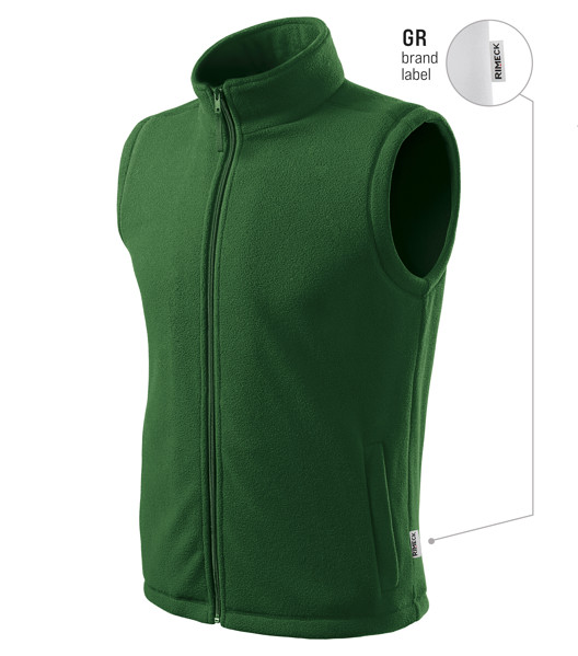 Fleece Vesta Unisex Rimeck® Next - Lahvově Zelená / S