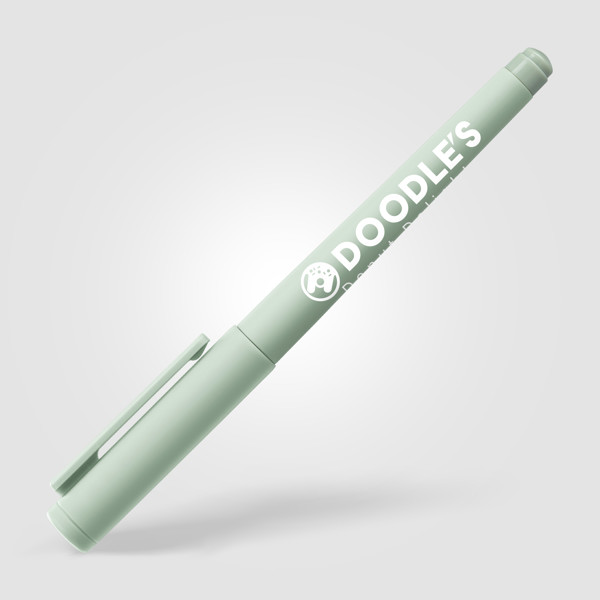 Aeris Recycled Plastic Monochrome Gel Pen - Sage / Silkscreen