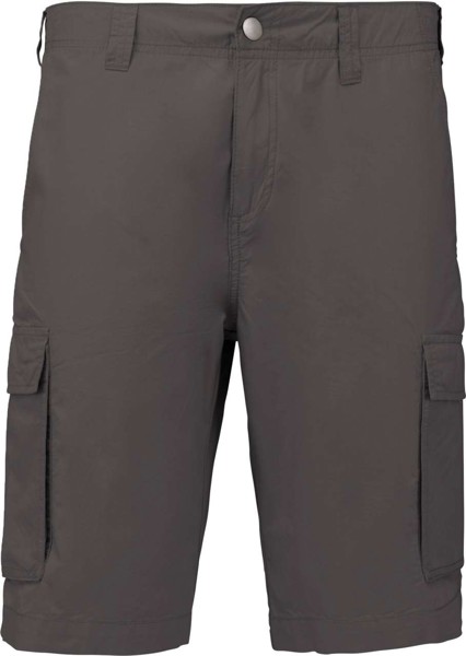 Men's Lightweight Multipocket Bermuda Shorts - Light Charcoal / 40