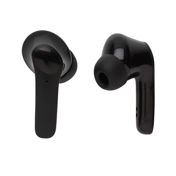 RCS standard recycled plastic TWS earbuds - Black