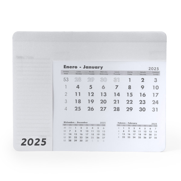 Alfombrilla Calendario Serbal  - BLANCO
