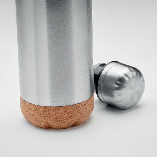 Thermos doppio strato 500ml   M Aspen Cork - Argento Opaco