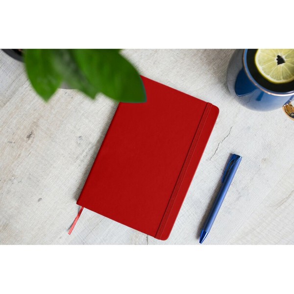 Notebook A5, recycled PU | Roderick - red