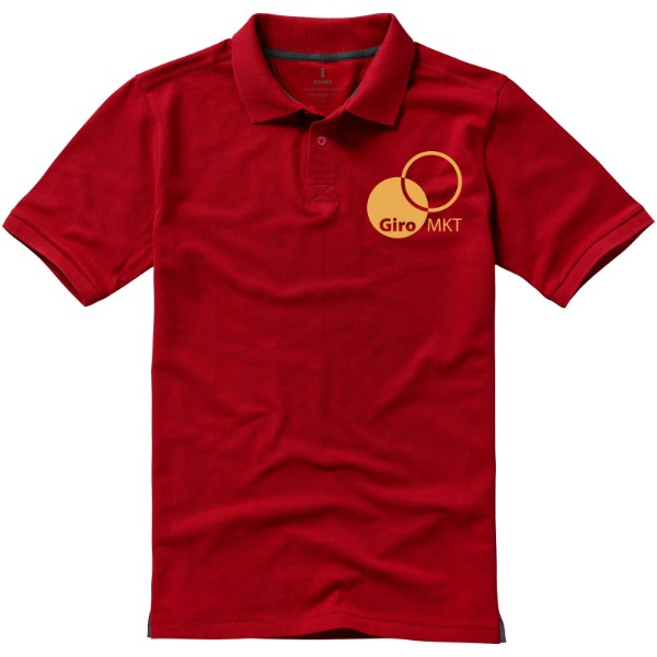 Polo de manga curta para homem de 200 g/m² Calgary - Vermelho / L