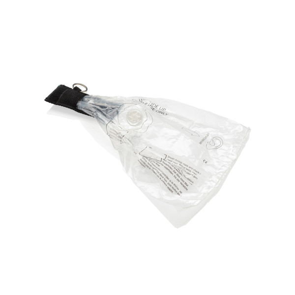 Xd Collection CPR mask keychain, EN 13485 certified - Black