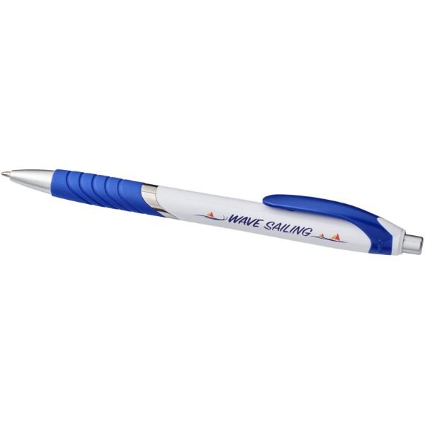 Turbo ballpoint pen with white barrel - White / Blue