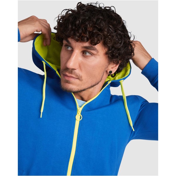 Veste de survêtement Fuji unisexe - Bleu royal / Jaune fluo / M