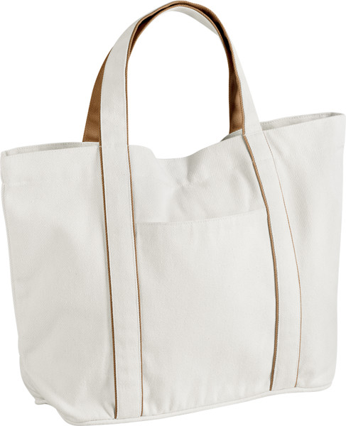 Mittelgroßer Shopper "Courtside" Westford Mill | W 950 - Soft White / Caramel / onesize