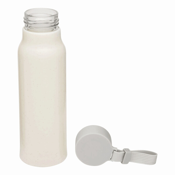Sklenená fľaša na pitie ECO DRINK - Béžová