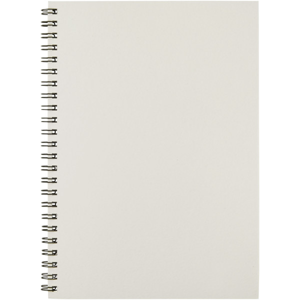 Desk-Mate® A5 colour spiral notebook - Ivory White