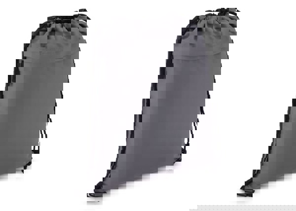 PU coated R-PET 600D Drawstring bag 33 x 42 cm - Grey