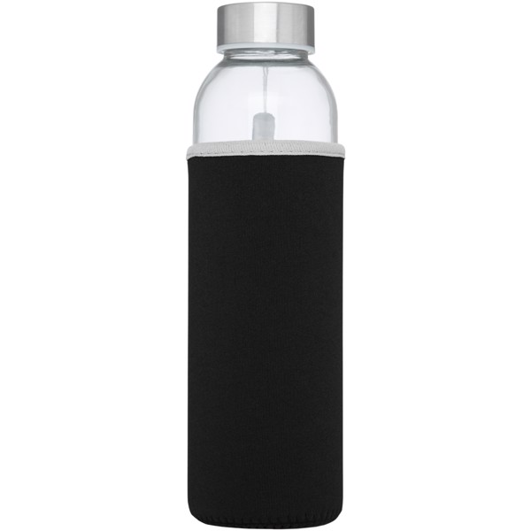 Bodhi 500ml sklenená športová fľaša - Jednofarebná čierna