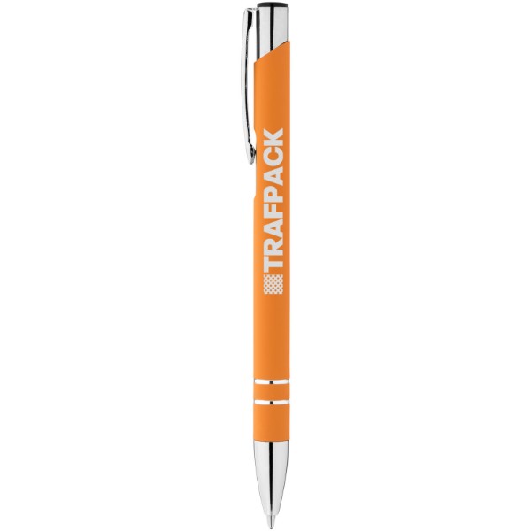 Corky ballpoint pen with rubber-coated exterior - Orange