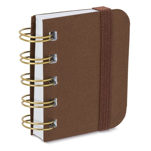 MINI CARNET “KYM” - Marron/ Marron