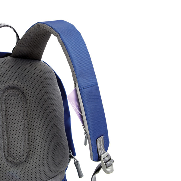 Bobby Soft, anti-theft backpack - Royal Blue / Grey