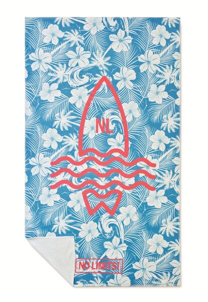 Full colour beach towel in 300/350gsm polycotton - 100x180 / Individual polybag / 300gsm