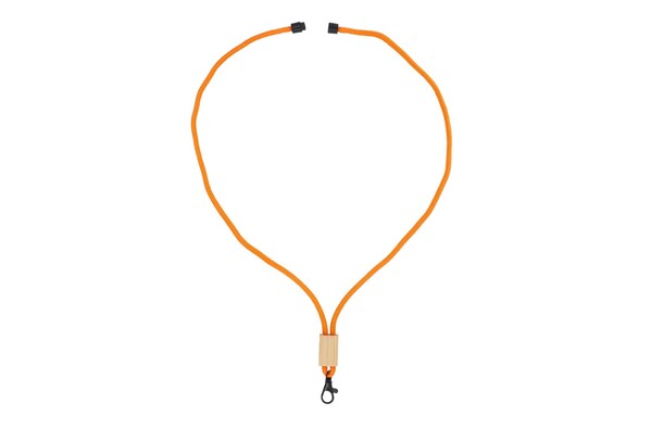 R-PET paracord lanyard - Orange