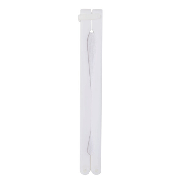 Folding Fan Peacock - White