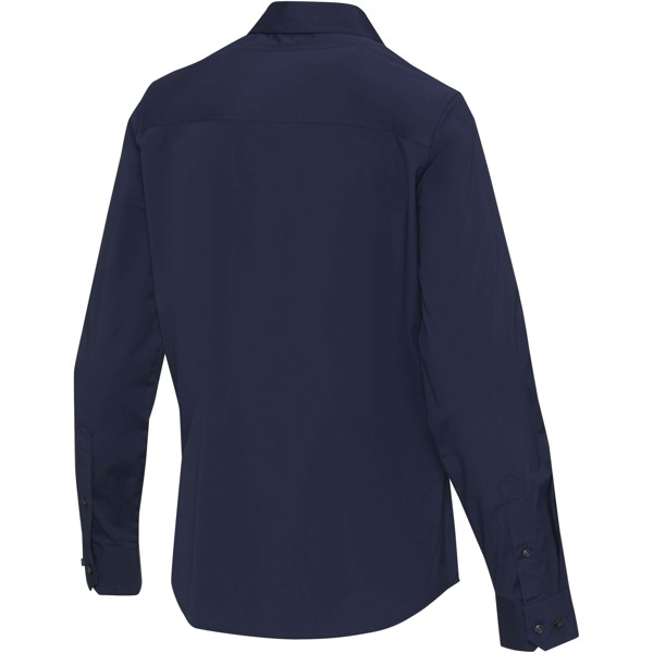 Camicia in tessuto di popeline da donna Carnelian - Blu navy / L