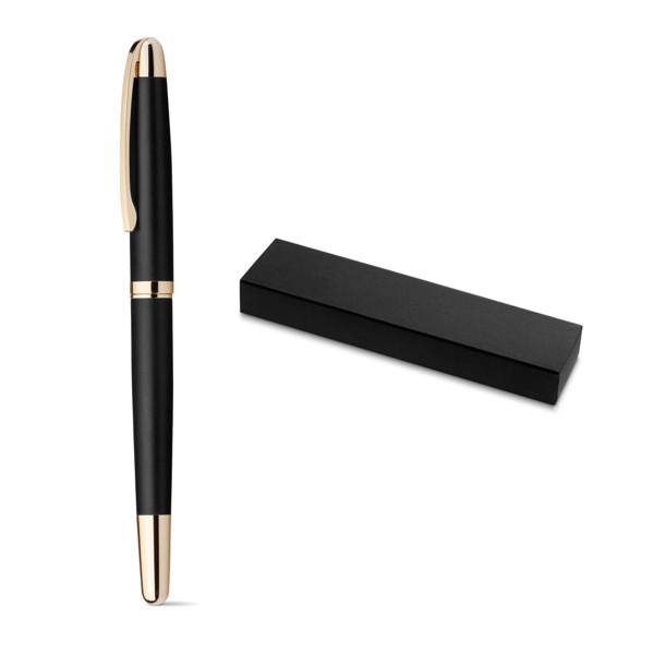 PS - EZEKIEL ROLLER. Metal rollerball with gold trim