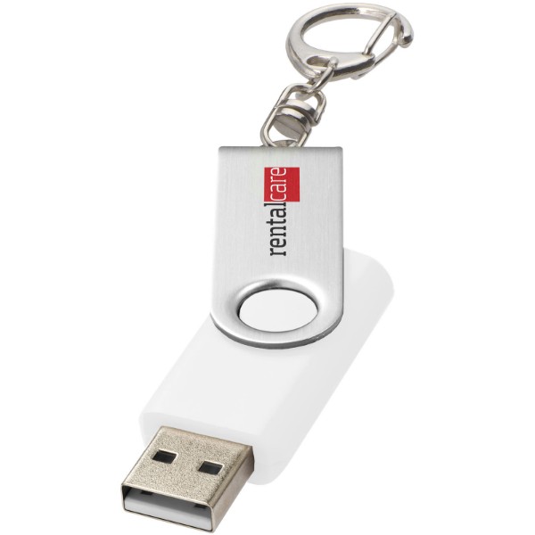 Rotate with Keychain - White / 4GB