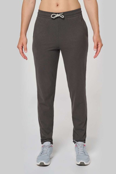 Unisex Lightweight Cotton Tracksuit Bottoms - Dark Grey / L