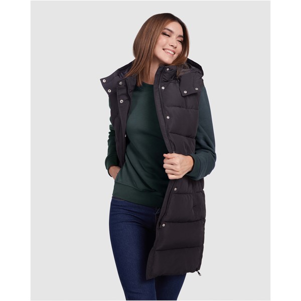 Reine women's insulated bodywarmer - Solid Black / M