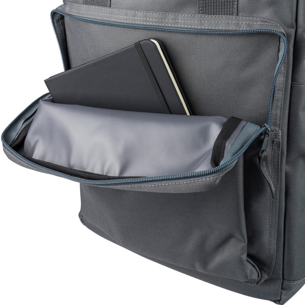 Gerecyclede (900D) polyester rugzak Amalia - grijs